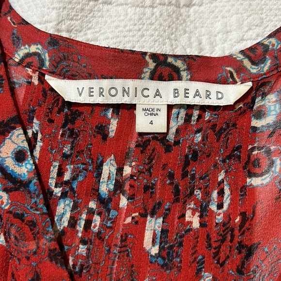Veronica Beard silk blouse. Sheer. Size 4 - Picture 6 of 11
